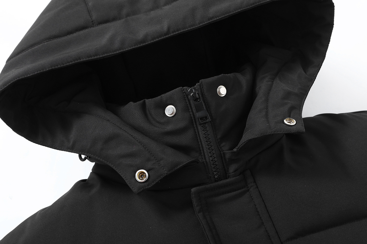 Men's Clothing Thickened long men's Silk cotton jacket winter hat outdoor windproof warm knee length thick men's cotton jacket_voghion.com