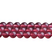 天然草莓晶散珠星光鸽血红草莓晶圆珠串珠DIY现货批发饰品配件