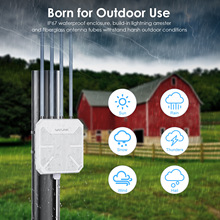 Wavlink 双2.4GHz 5GHz防水WiFi 6 AX1800远距离无线AP室外路由器