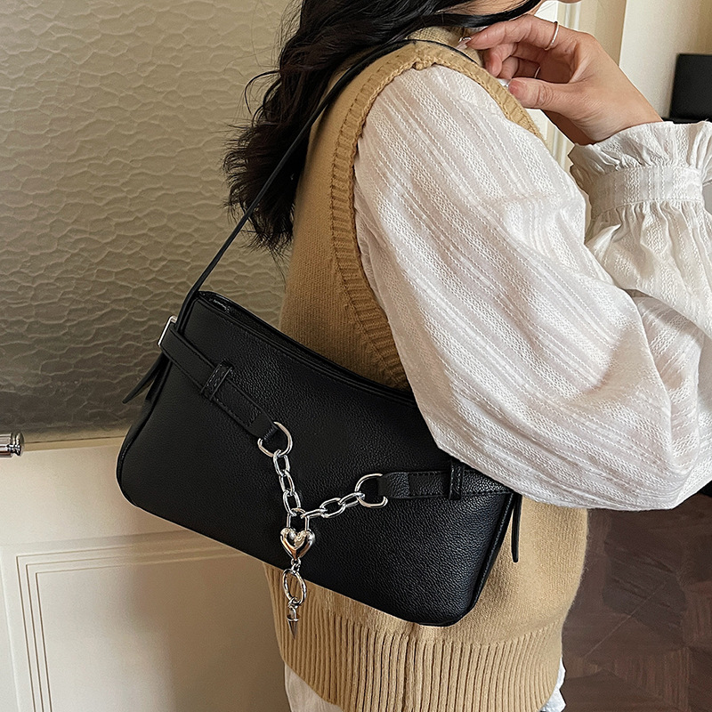 Bolsa de hombro de mujer de alta calidad, cinturón de correa de cadena de amor, bolsa de moda, bolsa de viaje de mujer universal.