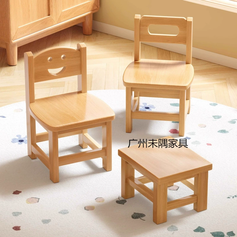 Небольшой деревянный табурет домашнее детское деревянное обедное кресло спинка стула Малый стул детский сад деревянный табурет низкий табурет детский сад табурет