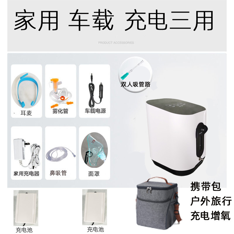Outdoor Oxygen Bar Oxygen Generator Travel Car Small Oxygen Generator Charging Air Purifier Portable Backpack Oxygen Generator