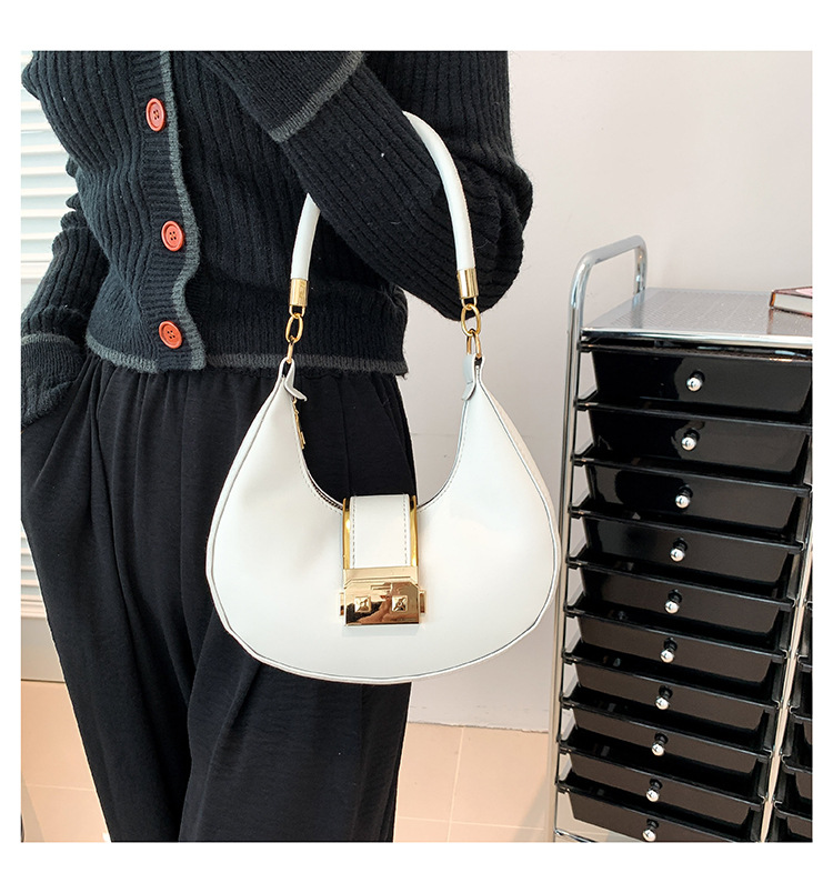 Retro Shoulder Bag For Women Crescent Armpit Bag Candy Colour_voghion.com