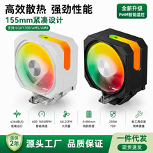 CPU�L��ɢ����4/6�ğ��ɢ����12CM�����o���C���L��֧��IntelAMD