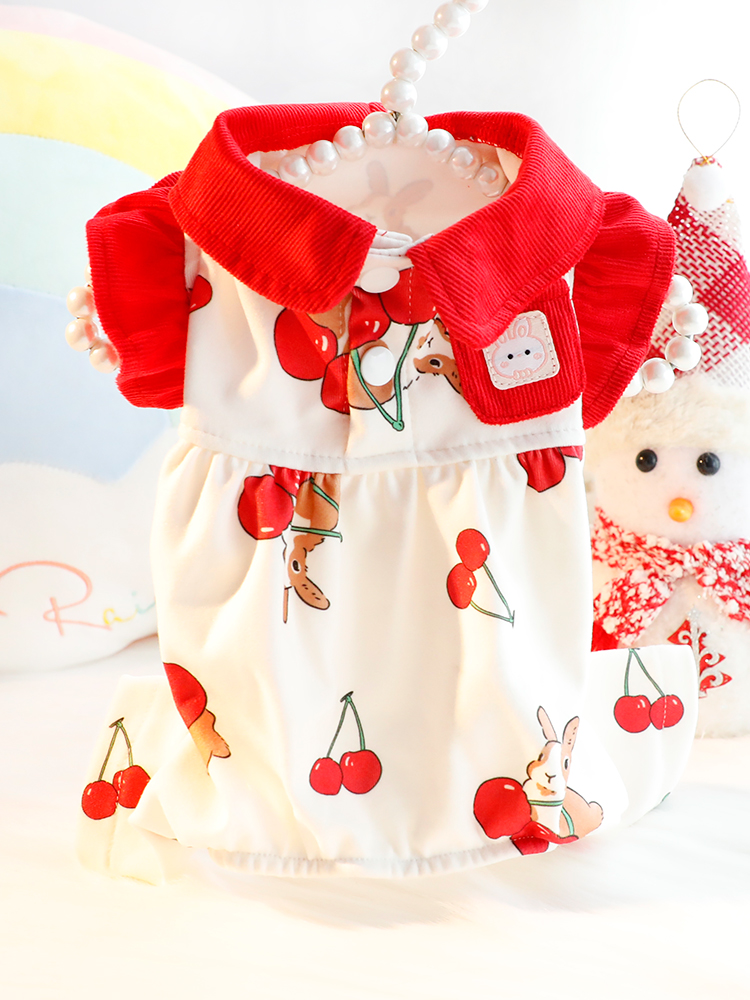 개 옷 가을과 겨울 옷 네 다리 기본 셔츠 살균 의류 배꼽 파자마 작은 개 테디 애완 동물 4849