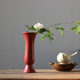 New Chinese-Style Tea Mat Flower Arrangement Ceramic Vase Sapphire Flower Vessel Antique-Style Home Decoration Ornaments Living Room Hydroponic Flower Device