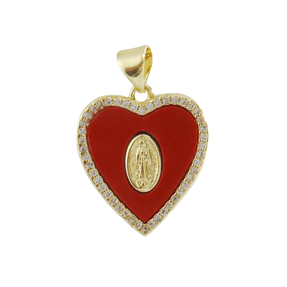 3g Weight Pendant Jewelry Making Type 14*26mm Jewelry Making Size Gold Plated Plating Material Zircon Inlay Material DIY Jewelry Accessories Classification 1 Piece Quantity Copper Material Human, Cross, Virgin Mary Pattern Inlay Design Vintage Style, Religion, Simple Style Style 1 Piece 14*26mm Copper Zircon Gold Plated Human Cross Virgin Mary Pendant 16