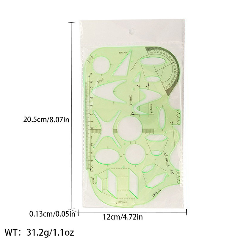 Regla de curva directa de fábrica Botón regla de arco regla de ropa regla de corte traje de regla de jaula de manga regla de tamaño colección