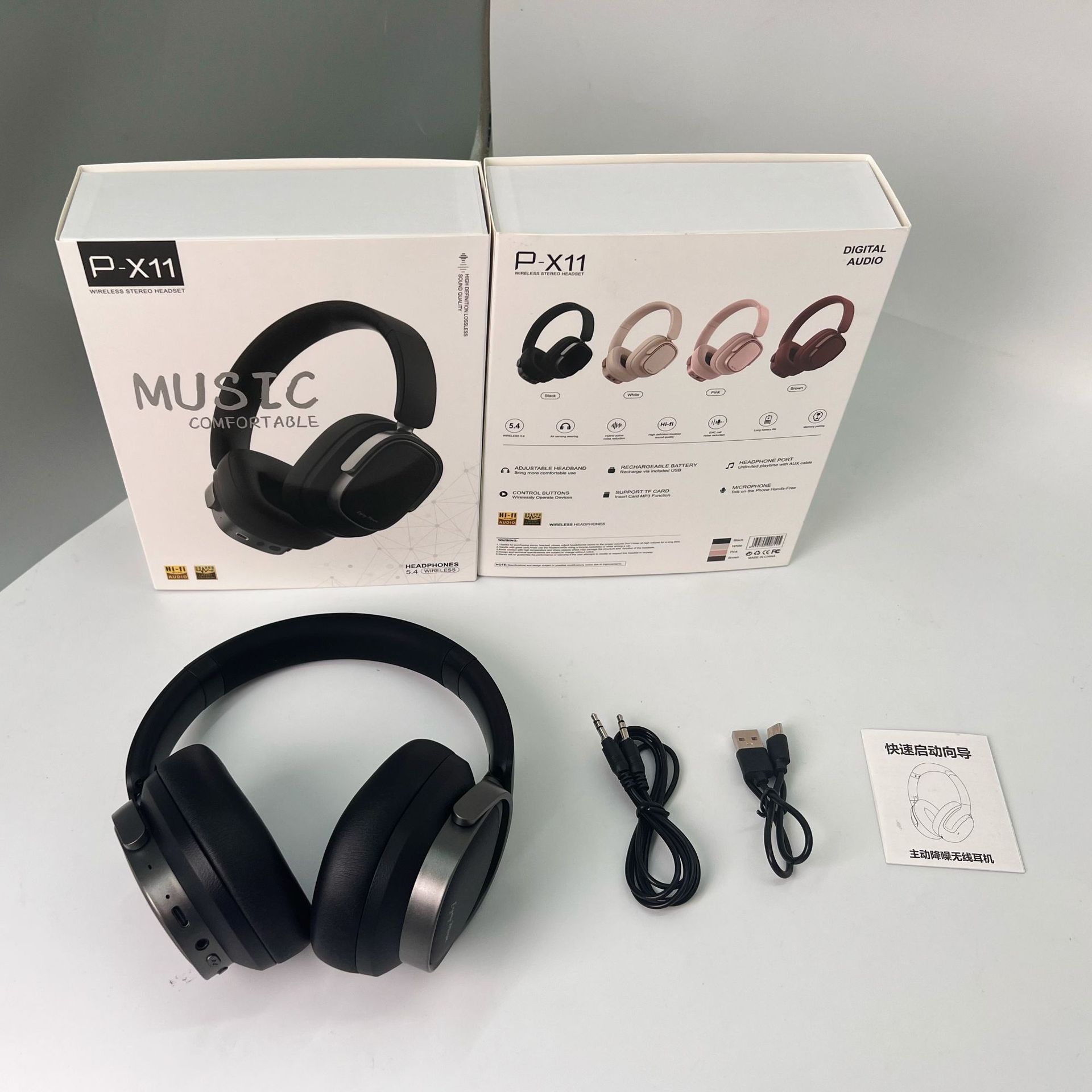 Retro nuevo producto activo reducción de ruido auriculares Bluetooth inalámbricos graves todo incluido fabricantes de auriculares al por mayor transfronterizos