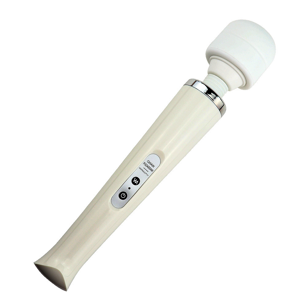 Rechargeable AV Vibrator Massage Stick, ABS Body, Under 50 dB, White — detail image 8