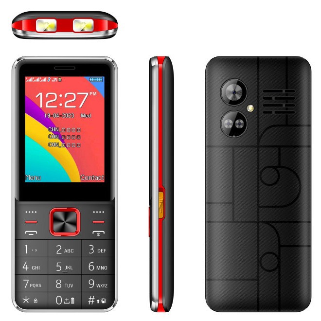 外单手机Y205批发2.8寸3卡老年手机大字学生手机声音大老人功能机