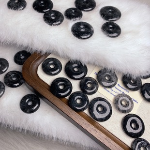 Natural black hair safety buckle pendant car pendant DIY accessories jewelry