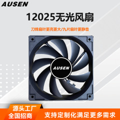AUSEN デスクトップコンピュータケースファン 12 センチメートル大型 4pin マットファン 12025 冷却サイレントファン