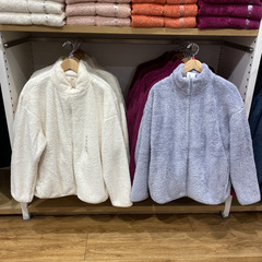 秋冬の女装の保温とベルベットのベルベットのフリースのジャケット長袖のベルベットのジッパーのコートが暖かい
