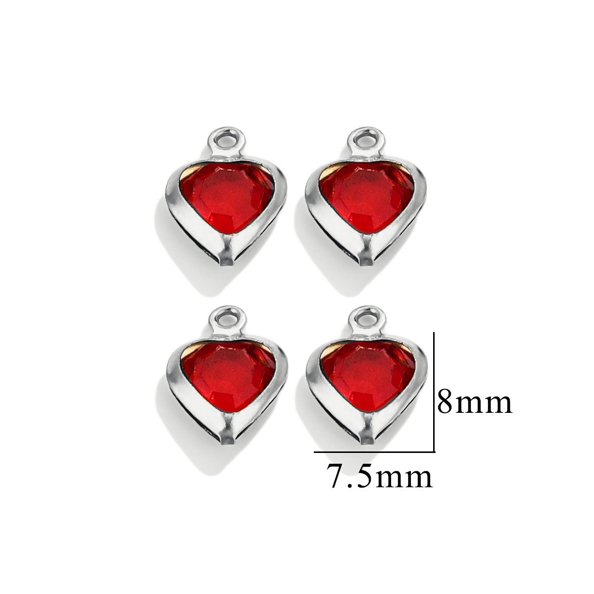 Serie de gotas de cristal de acero inoxidable nicho de alta calidad collar de colgante de acero de titanio DIY accesorios de joyería mayorista