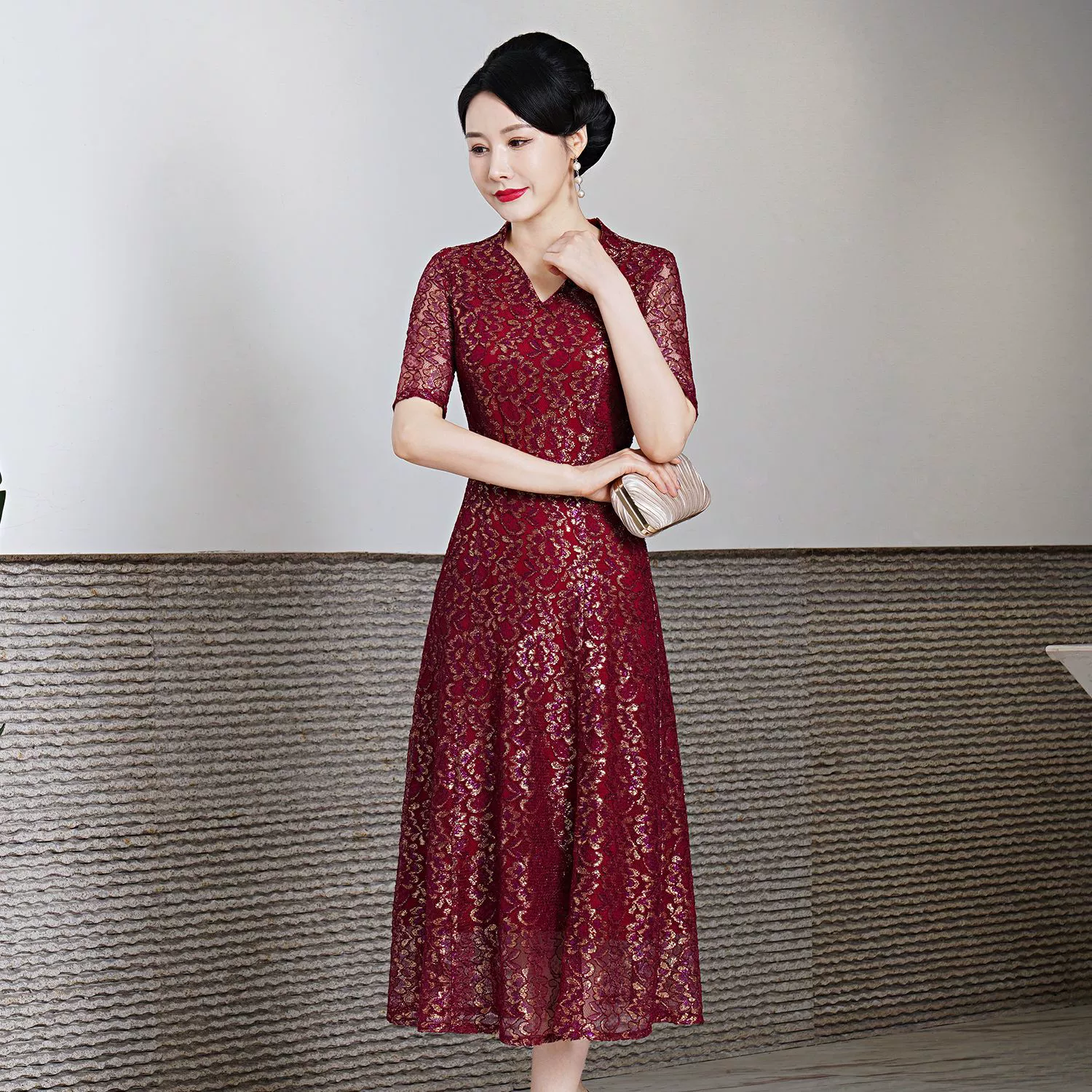 2023 Новое кружевное платье Шэньчжэньский бренд свадебное платье больших размеров свекровь в наличии поколение волос