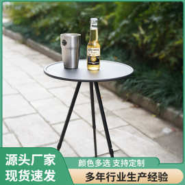 户外铝合金折叠小圆桌便携式可升降桌子超轻露营茶桌餐桌自驾游