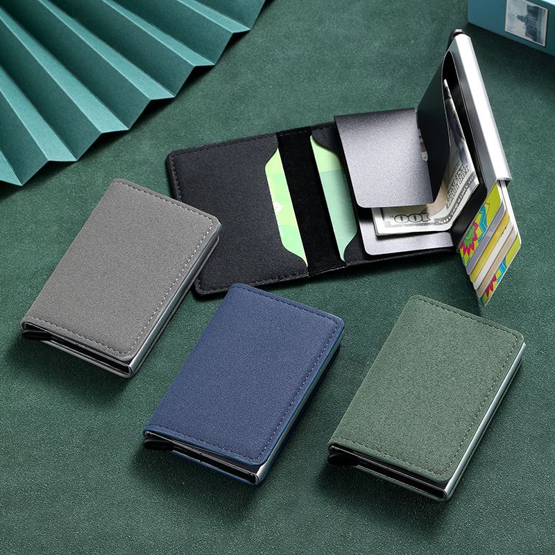 Rfid Blocking Automatic Ejector Wallet For Men And Women_voghion.com