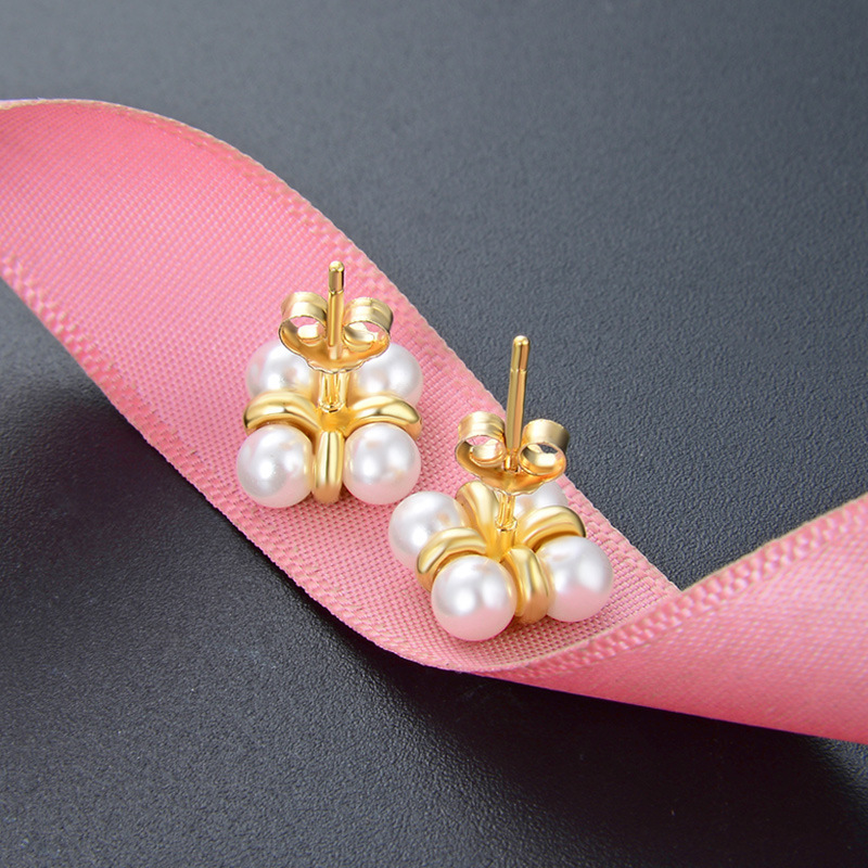 S925 pendientes de plata esterlina estilo europeo y americano estilo de diseño minimalista estilo k nicho de diseño dorado moda pendientes al por mayor