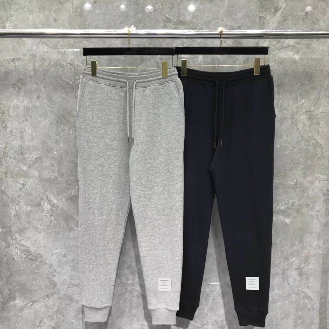 (2개) 공장 직접 TB 톰 가을 | 겨울 새 그물 에디션 지퍼 크루 넥 스웨트 팬츠 세트 남녀 스포츠 커버