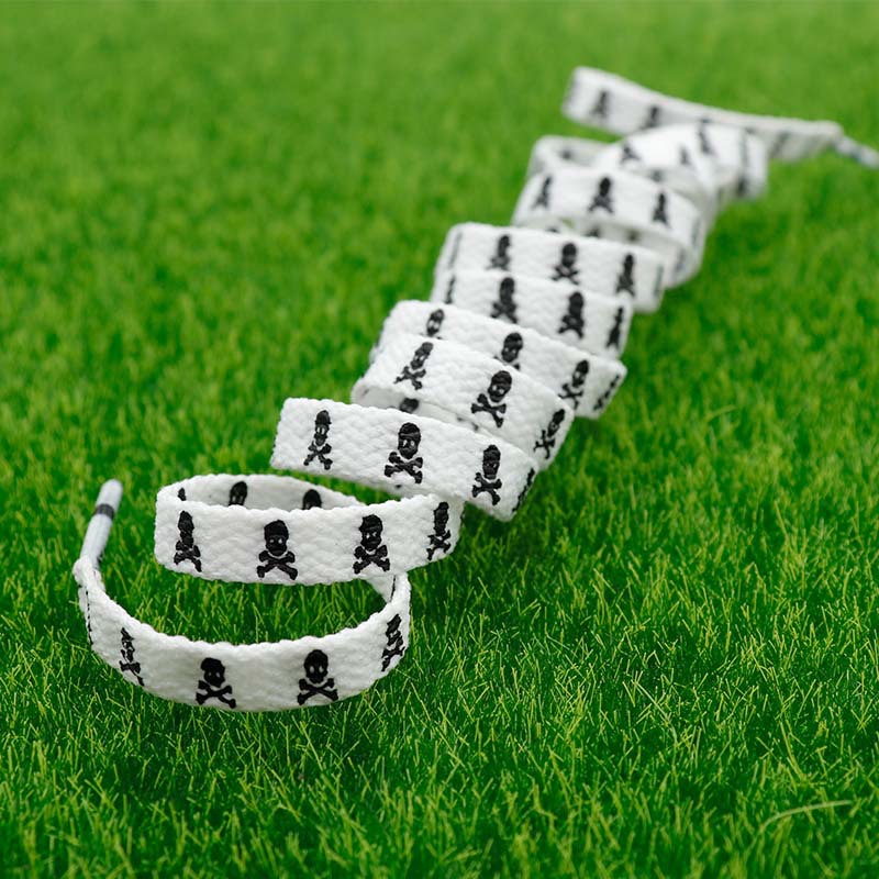 Kurojin impresa de doble cara calavera de cráneo con cordón de calzado en forma de cuello para hombres y mujeres zapatos de lona casuales zapatos de plancha