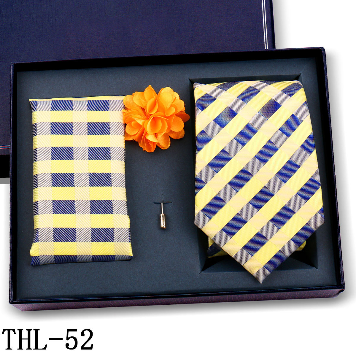 Juego de Corbata y Pañuelo para Hombre Poliéster para Bodas y Eventos de Negocios image 56