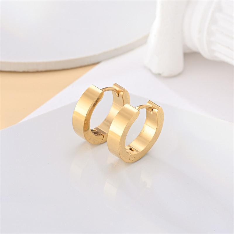4g Weight 304 Stainless Steel Ear Needle Material Zircon Inlay Material Earrings Classification 1 Pair Quantity Daily Occasion 304 Stainless Steel Material Geometric Pattern All Seasons Season Unisex Gender Plating, Inlay Design Simple Style Style 1 Pair Simple Style Geometric Plating Inlay 304 Stainless Steel Zircon Earrings 6