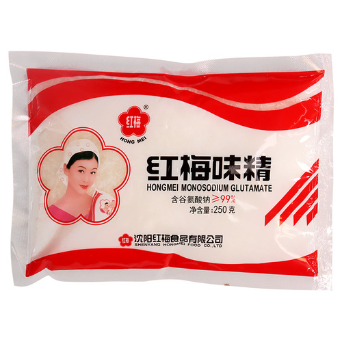 Red Plum MSG 250g Bagged Cooking, Stewing, Soup, Filling Seasoning, Flavor Enhancer