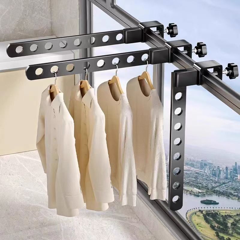 Window buckle discounted drying rack dormitory dormitory balcony…