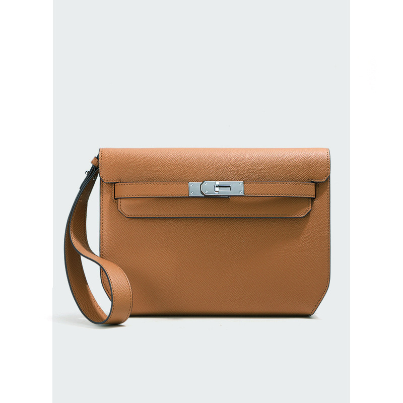 갈색 메신저 백