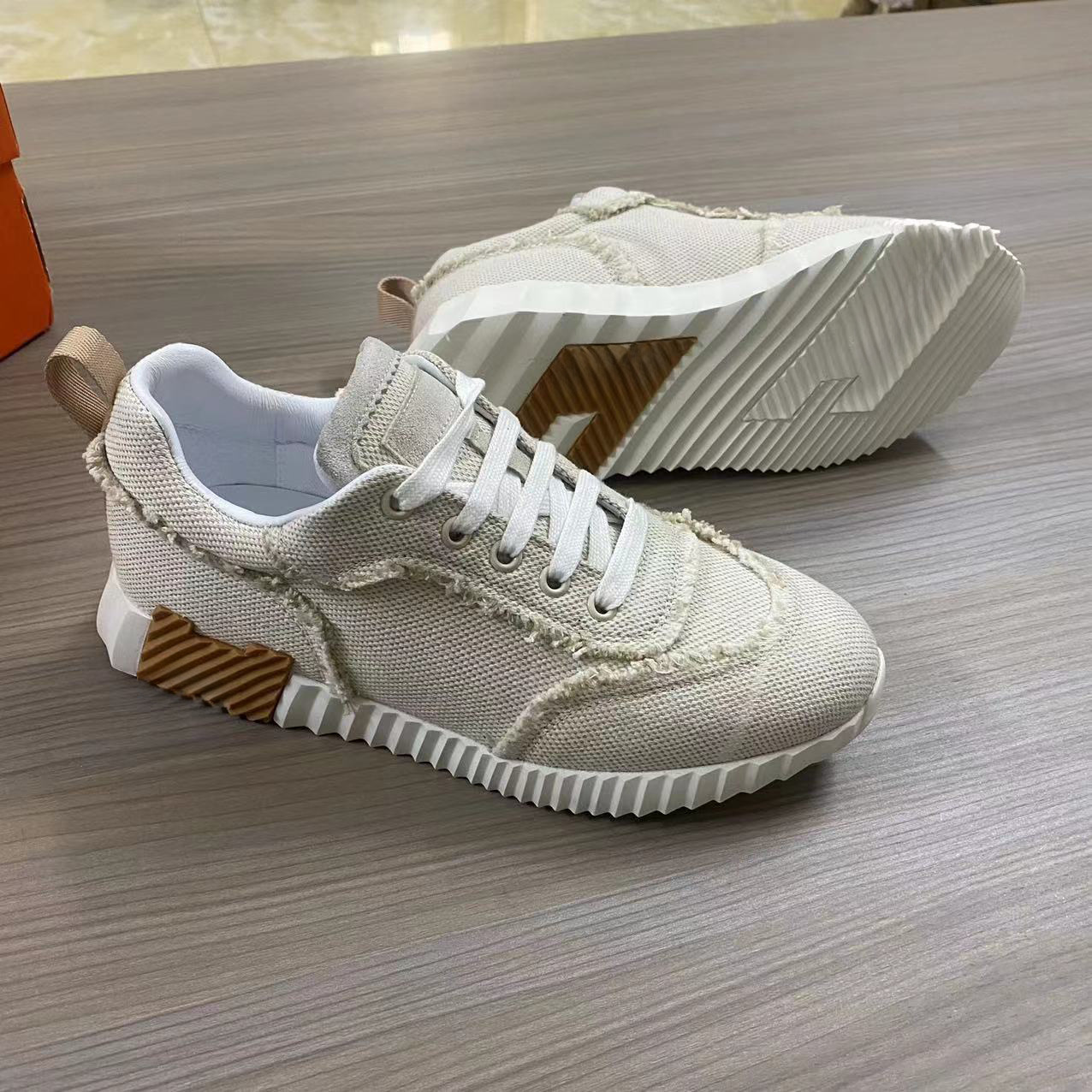 Hermes Get Low Denim Beige