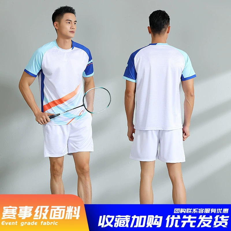 Nuevos trajes de bádminton para adultos trajes deportivos trajes de entrenamiento de voleibol masculino y femenino impresión de secado rápido