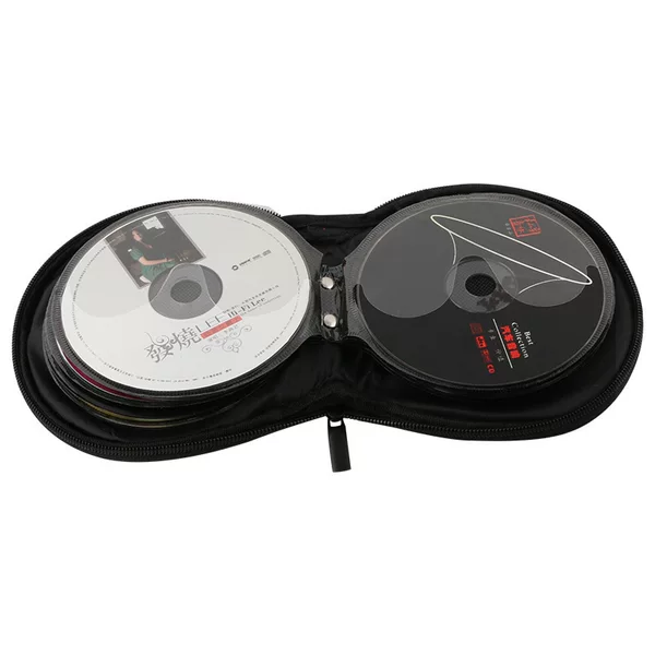 Car CD Bag Storage Disc Storage Box Large Capacity Oxford Cloth Car CD Bag Board Household Car Round Disc Bag