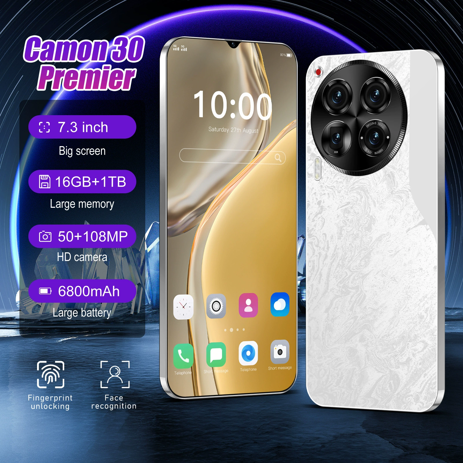 (Кросс-бордерная торговля), смартфон, C30, 4G, широкий экран, прямые продажи с завода