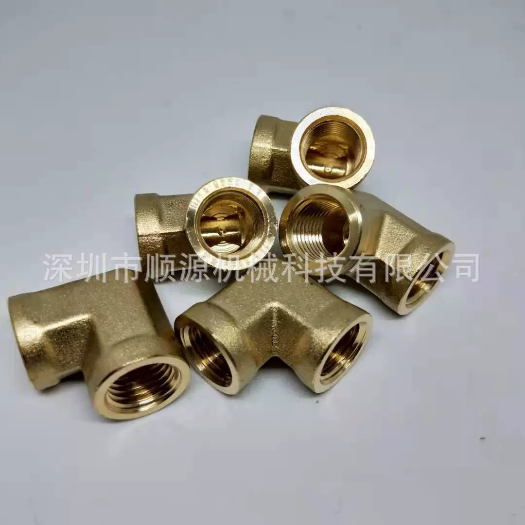 1/8NP двойные внутренние зубья латунный квадратный прямоугольный локоть 1 минута медный внутренний и внешний провод прямоугольный соединитель 90 градусов медный локоть