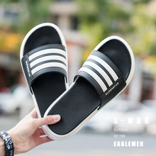 跨境韩版新款拖鞋男士夏季情侣可外穿厚底防滑耐磨时尚凉拖鞋男鞋