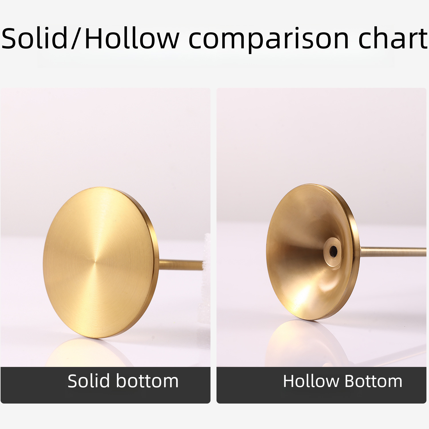 Cross-border candle holder metal ironwork retro decoration brass candle holder Christmas decoration wedding decoration candle stand base