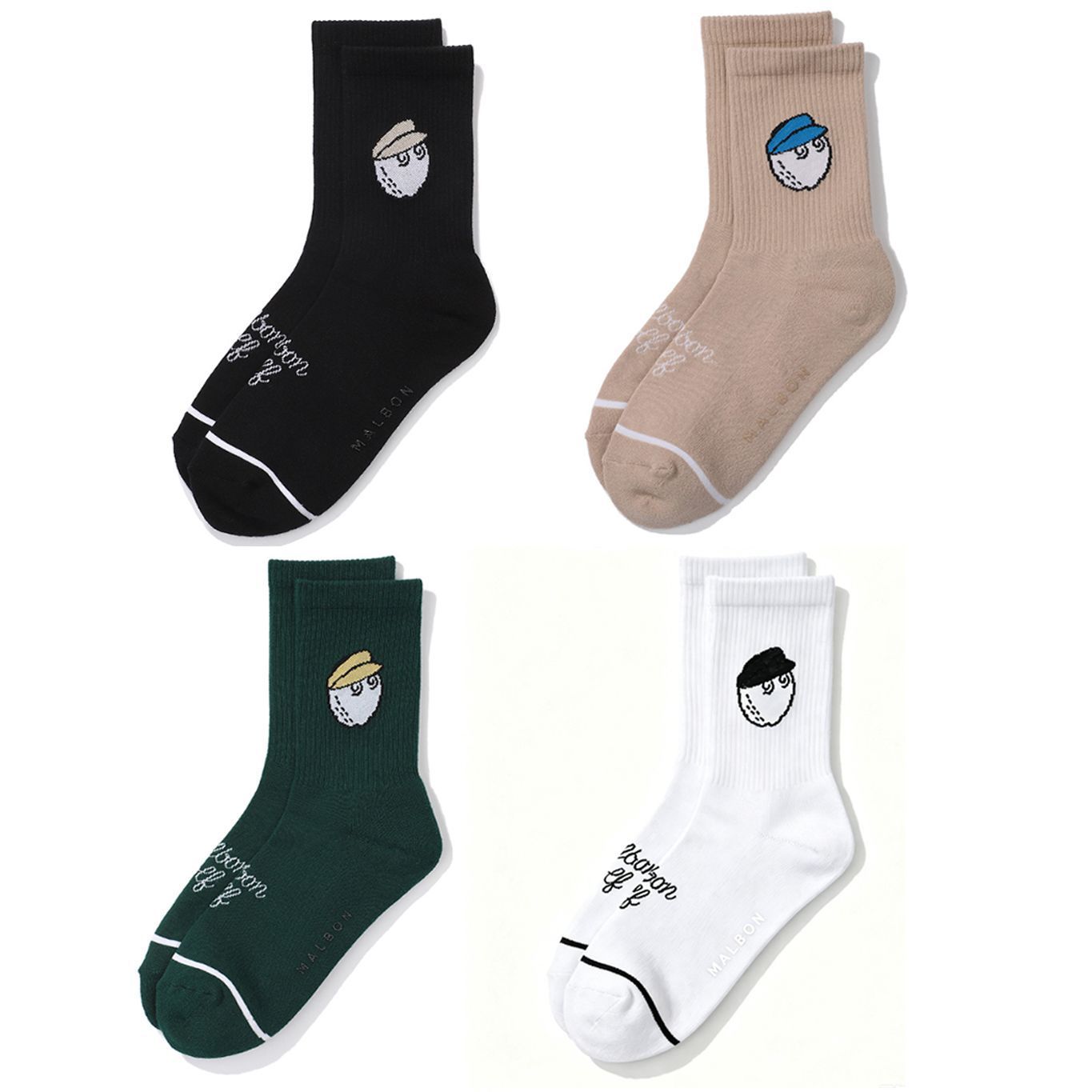 Golf socks are available in multiple colors, comfortable and sweat-absorbent, essential for daily wear, with towel bottom and anti-slip features