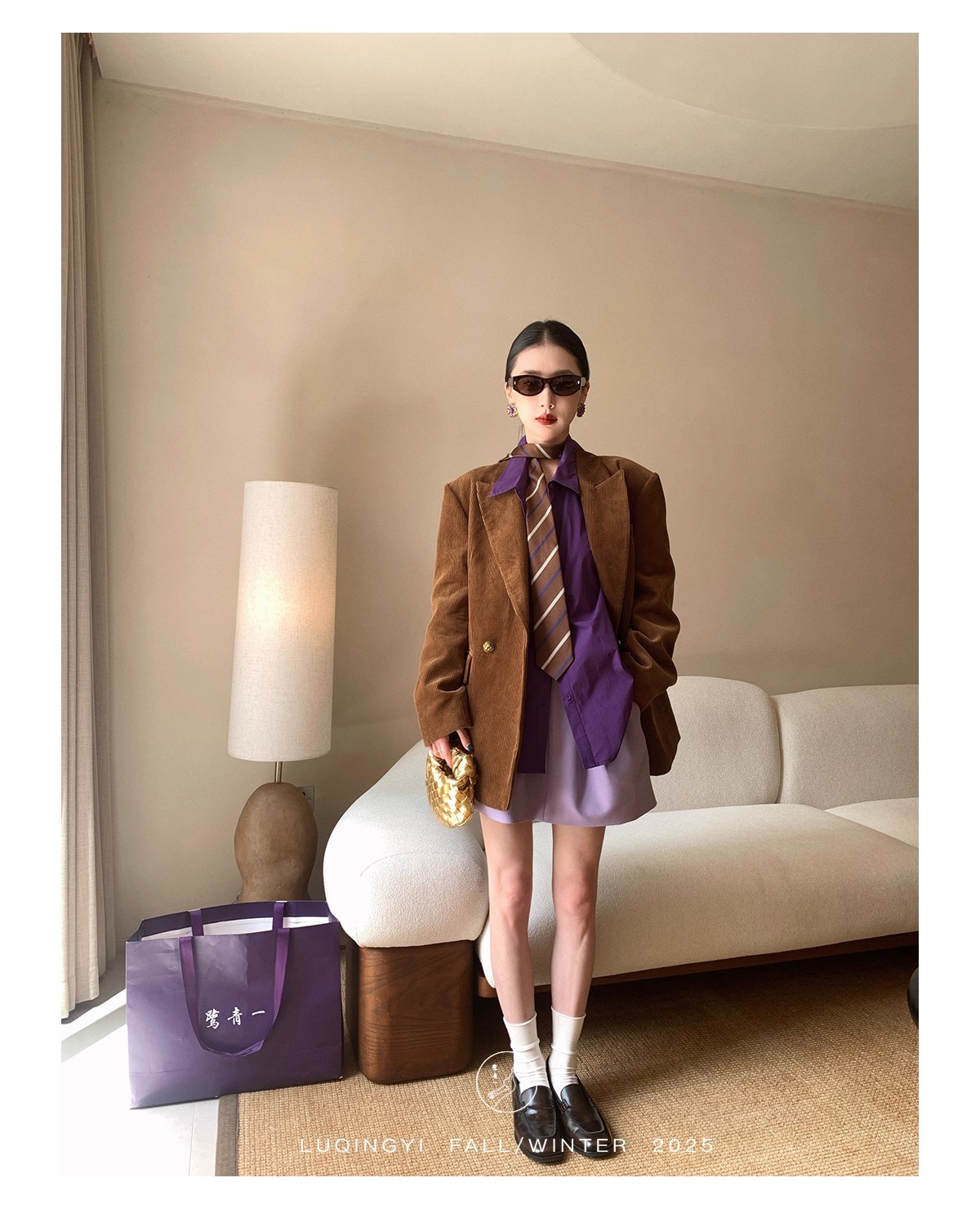 Blazer vintage in velluto a coste donna giacca in cotone_voghion.com