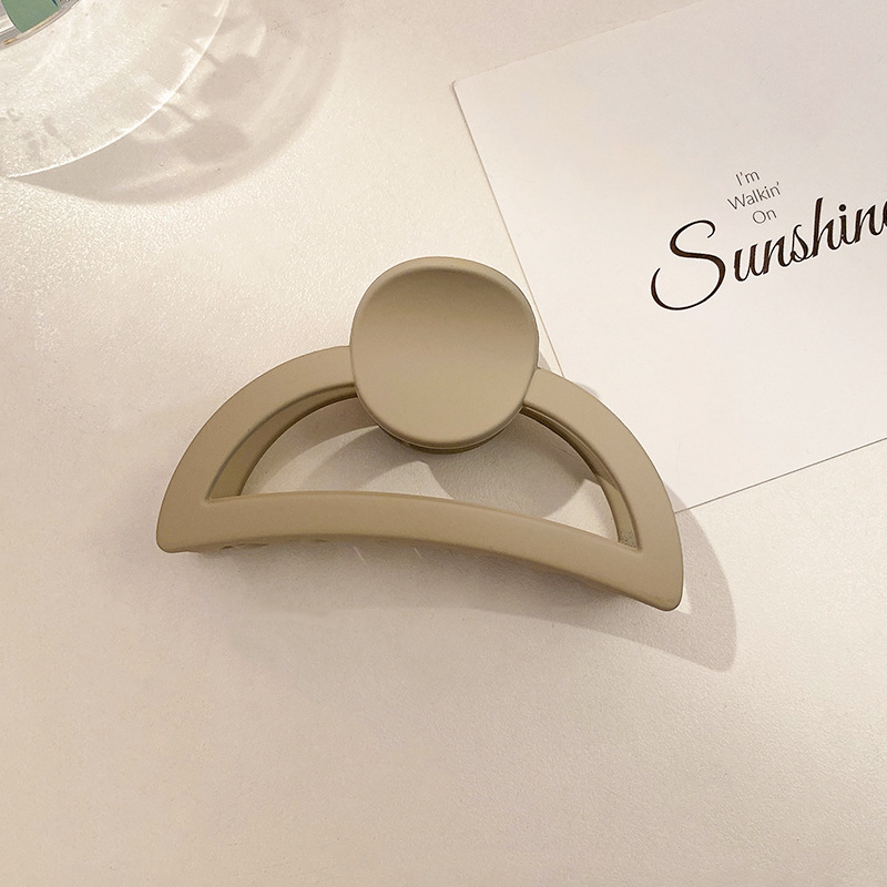 Otoño e invierno, clip de peluche Maillard, clip de tiburón en la parte posterior de la cabeza de alta calidad, volumen de cabello grande, horquilla, tocado, accesorios para el cabello para mujer