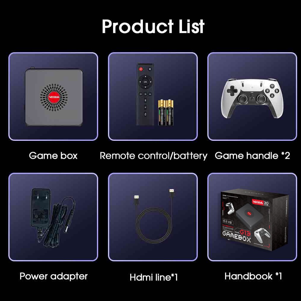 Foreign trade cross-border G13 TV game machine GD10 home box dual system set-top box x2 wireless Bluetooth handle