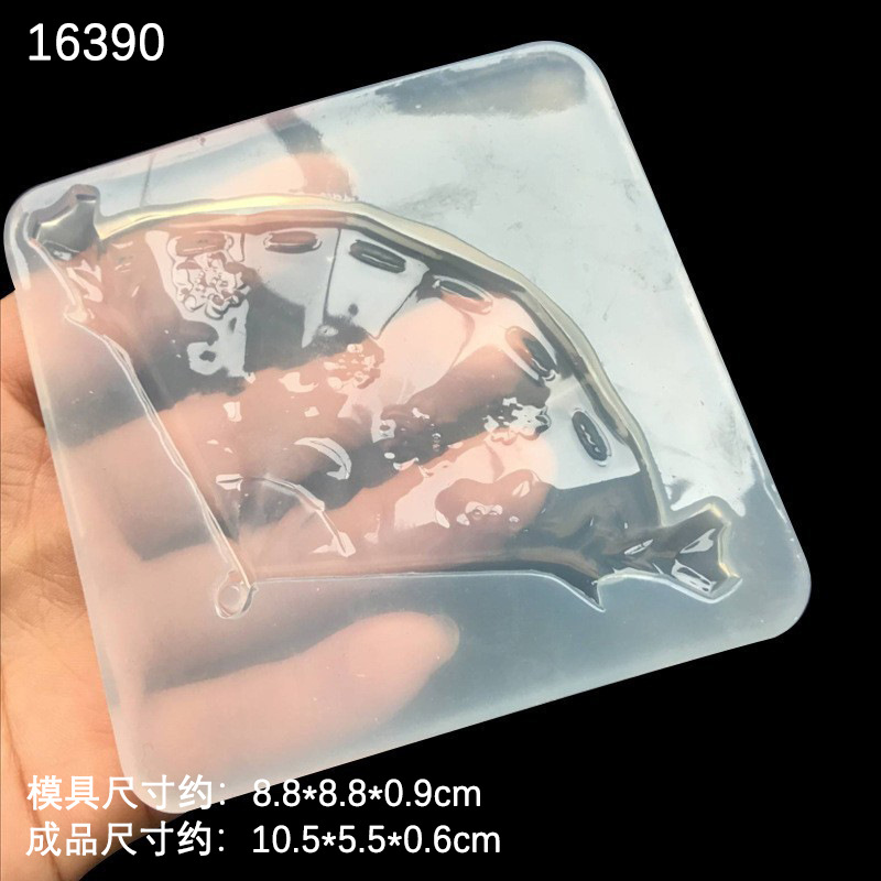 Gloria periférica poco Qiao amor brisa colorido unicornio con agujero ventilador espejo epoxi molde