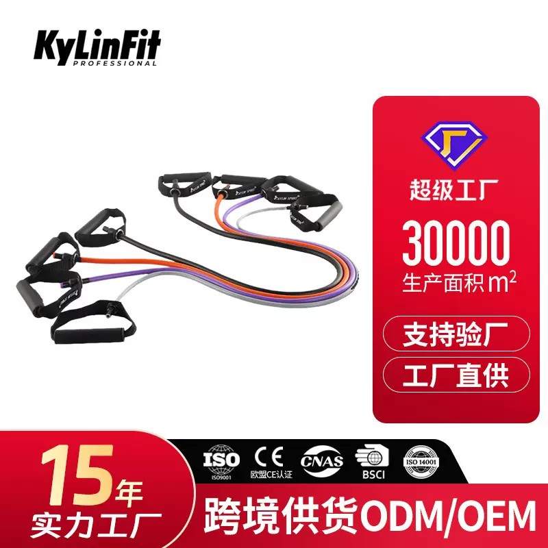 弹力绳健身拉力绳 力量训练阻力绳健身器材家用 女弹力带拉力器