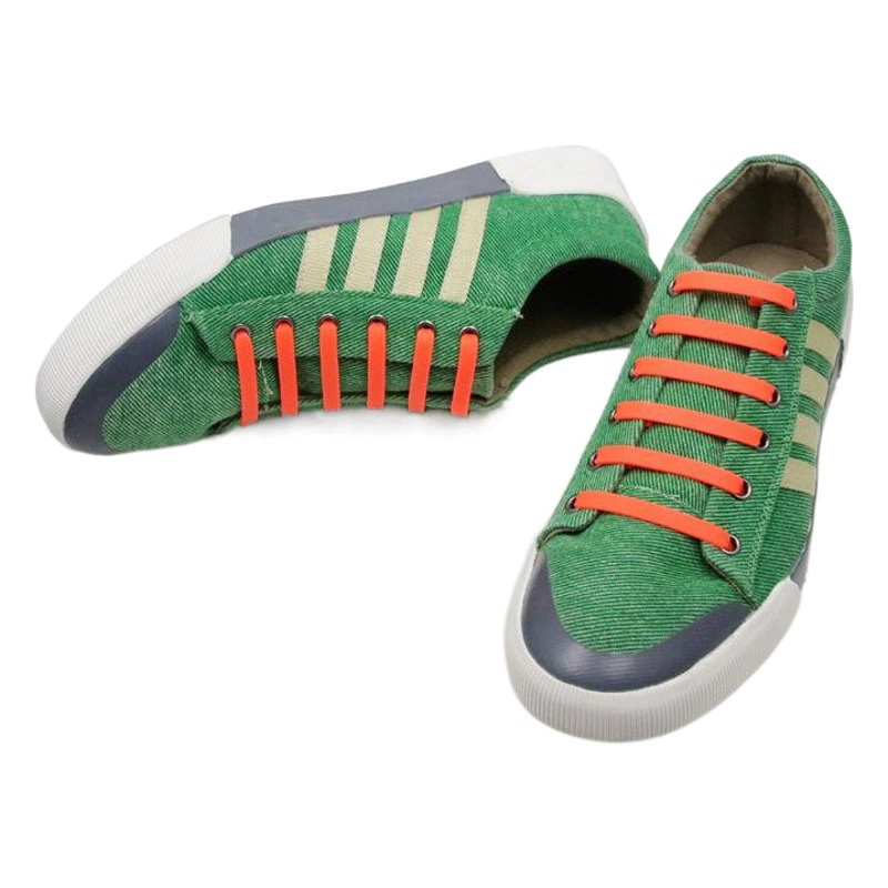 Трансграничные оптом ленивые шнурки в форме стрелки, эластичные Цветные шнурки без завязок, Спортивные Повседневные силиконовые шнурки