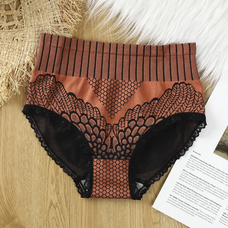 雅佳美 Trousers, lace waist belt, underwear for hips shape correction, high waist, plus size