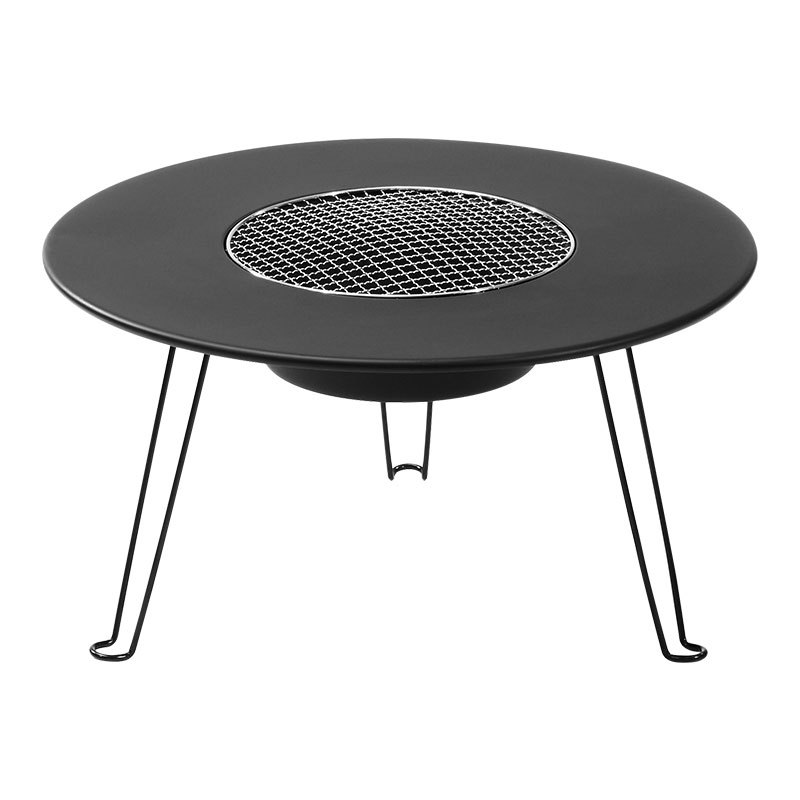 Bärbart camping picknick teset med hopfällbar kolgrill_voghion.com