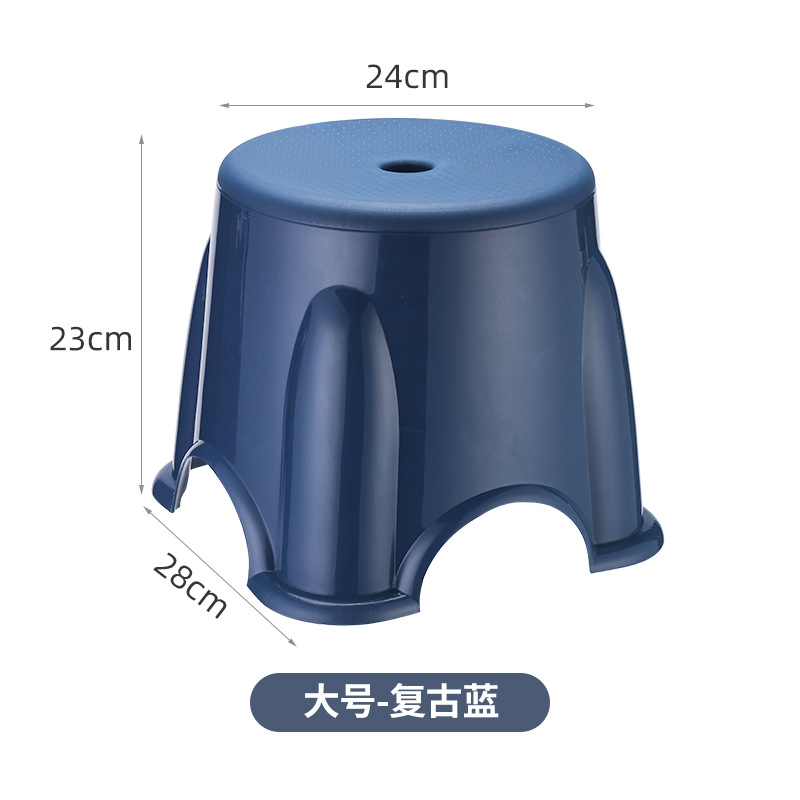 Banquetes bajos de alto soporte de carga banquetes pequeños banquetes pequeños banquetes de plástico banquetes para niños caseros taburetes redondos gruesos antideslizantes banquetes