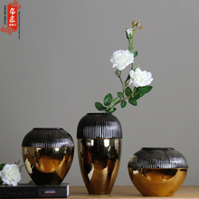 花瓶玄关走廊风格装饰摆件软装饰品创意家居摆设插花陶瓷摆饰花盆