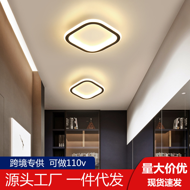 Corridor Aisle Light, Simple Entrance Led Ceiling Light, Creative Wrought Iron Cloakroom Staircase Light, Wholesale Home Furnishings