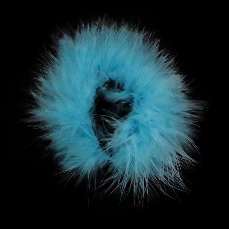 보통 호수 블루 깃털 팻 링